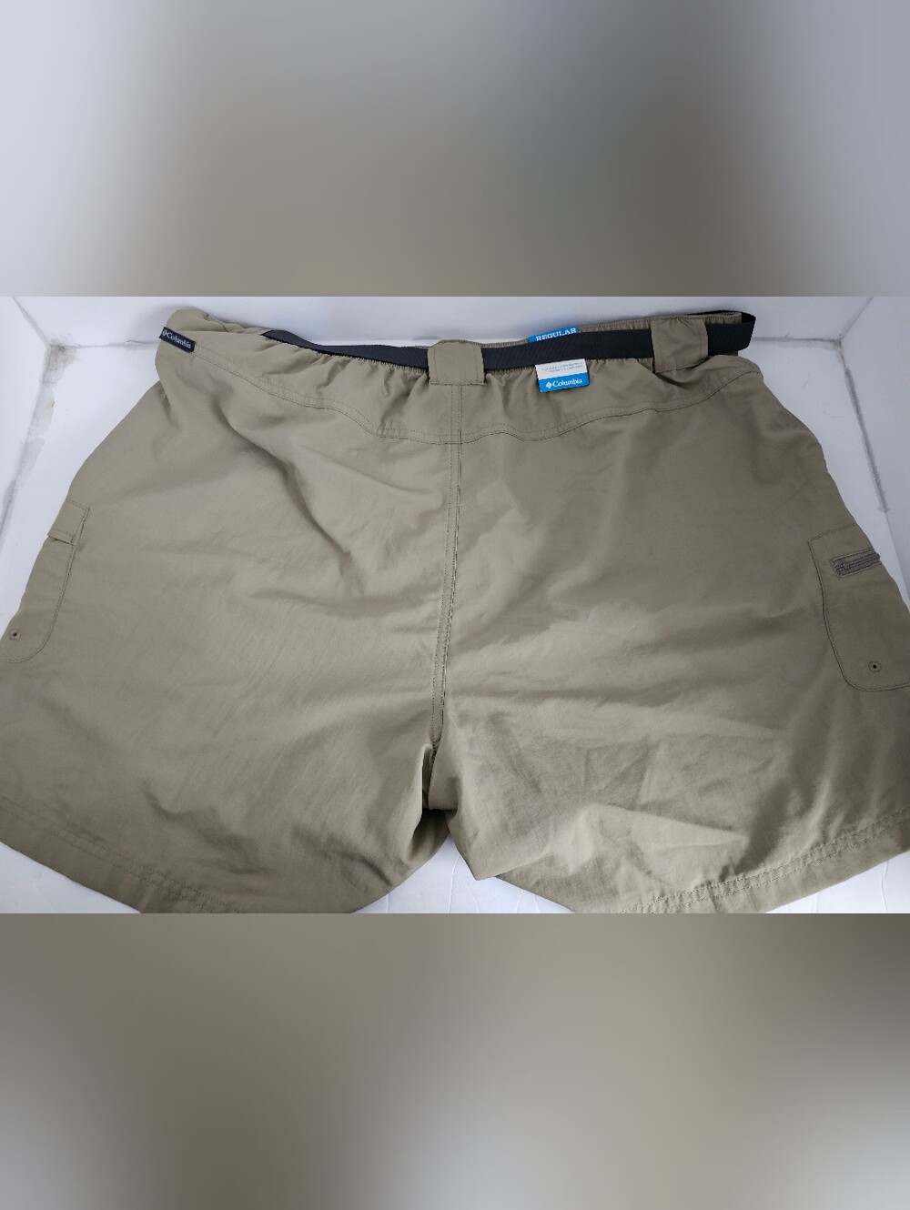 NWT! Belted Columbia Sandy River Cargo Shorts 2X Womens NWT Blue Or Khaki - Picture 15 of 15